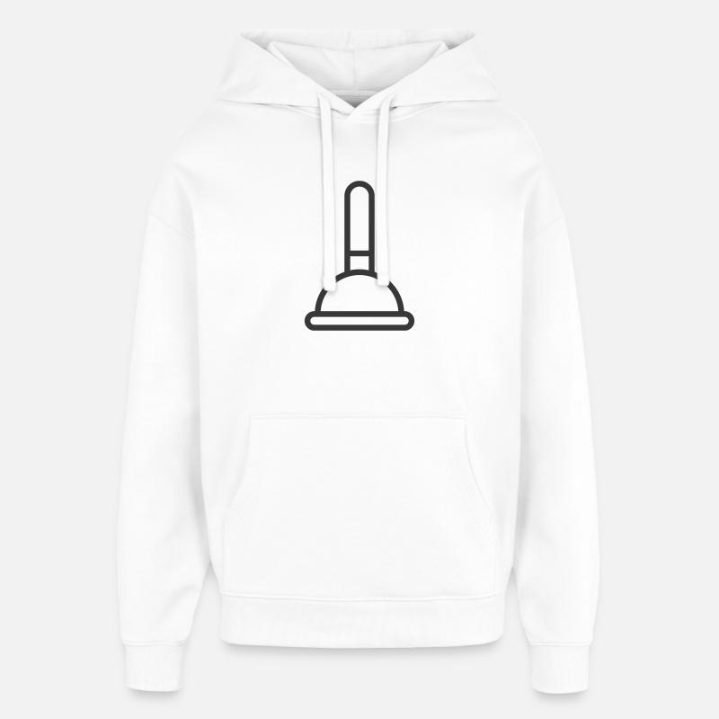 Icône du piston - Sweat à capuche unisexe Stanley/Stella Oversized - blanc