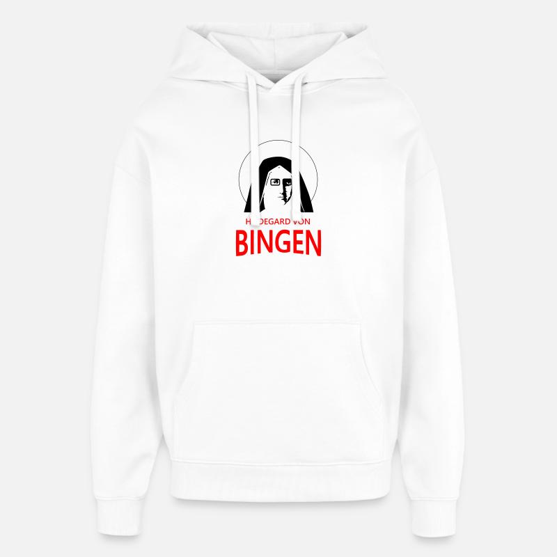 Hildegard - Sweat à capuche unisexe Stanley/Stella Oversized - blanc