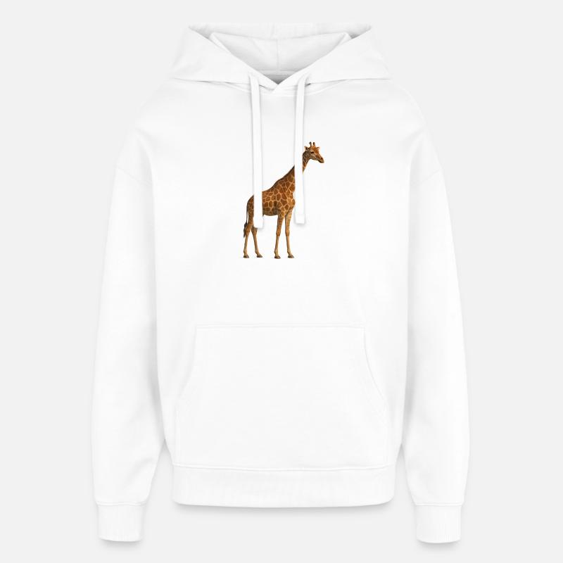 Girafe dans un ton naturel - Sweat à capuche unisexe Stanley/Stella Oversized - blanc