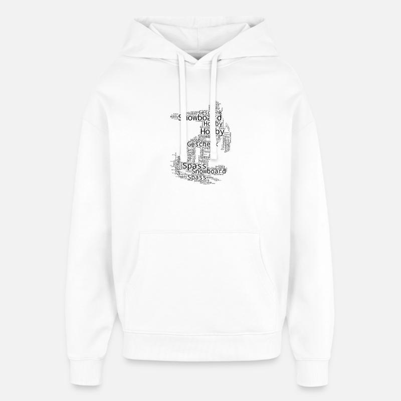 Ambiances snowboard pour snowboard - Sweat à capuche unisexe Stanley/Stella Oversized - blanc