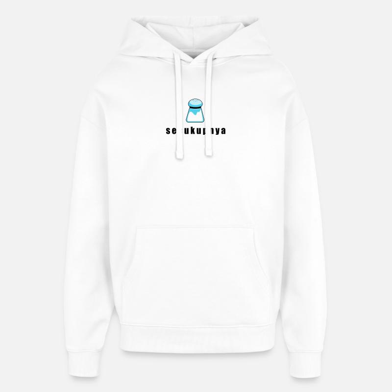 Dessin animé Salier Bleu - Sweat à capuche unisexe Stanley/Stella Oversized - blanc