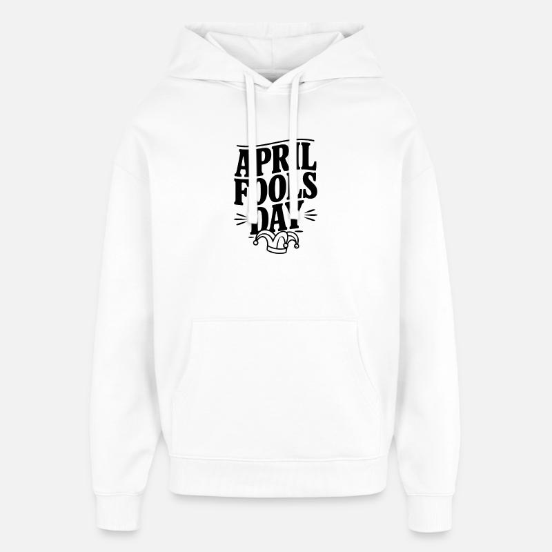 Le poisson d’avril - Sweat à capuche unisexe Stanley/Stella Oversized - blanc