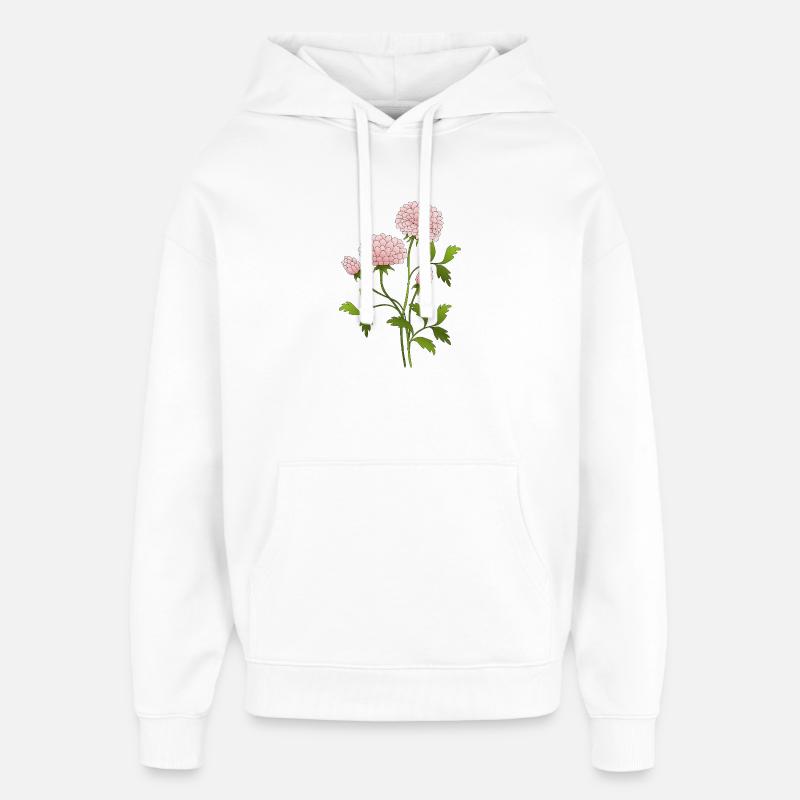 Fleur - Sweat à capuche unisexe Stanley/Stella Oversized - blanc