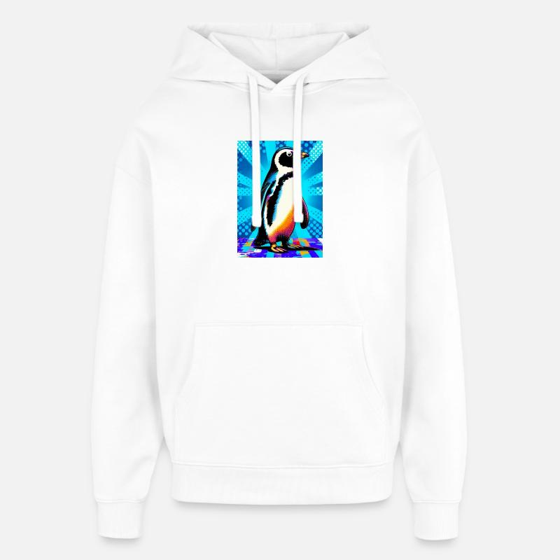 pingouin - Sweat à capuche unisexe Stanley/Stella Oversized - blanc