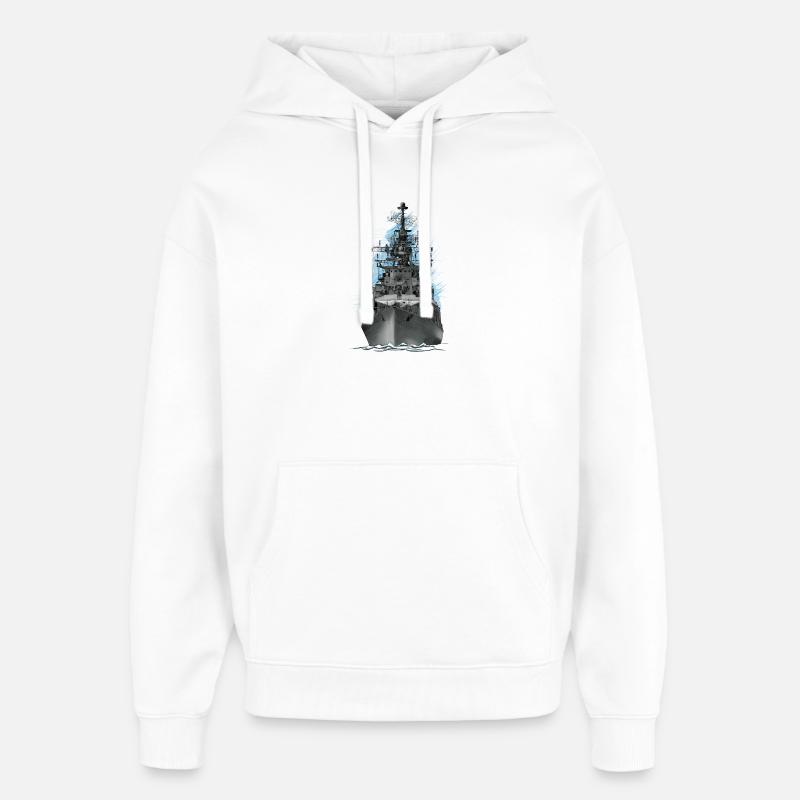 Ship - Sweat à capuche unisexe Stanley/Stella Oversized - blanc