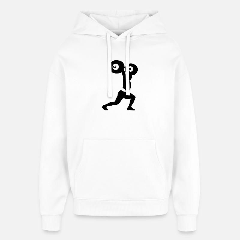 haltérophile - Sweat à capuche unisexe Stanley/Stella Oversized - blanc