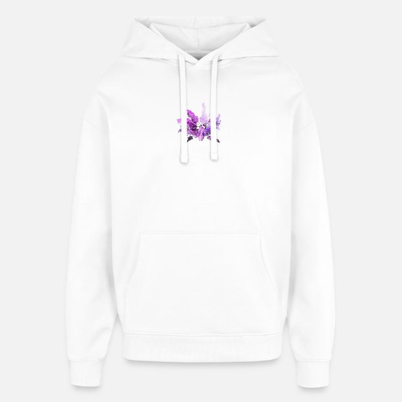 Lilac - Sweat à capuche unisexe Stanley/Stella Oversized - blanc