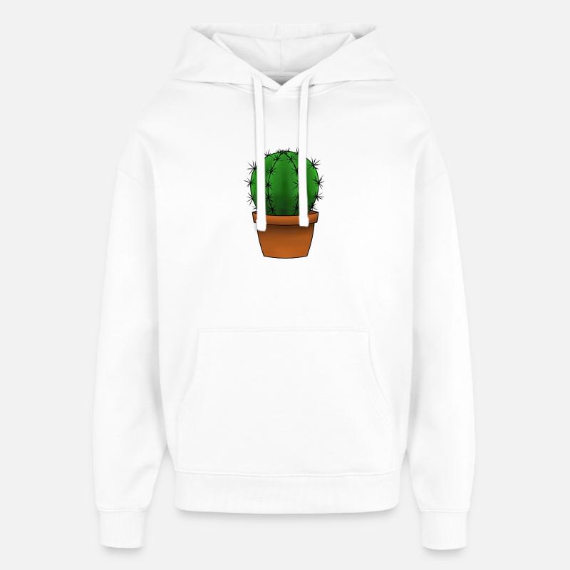 Cactus - Sweat à capuche unisexe Stanley/Stella Oversized - blanc