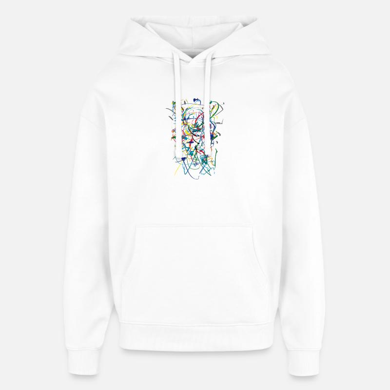 Abstrait - Sweat à capuche unisexe Stanley/Stella Oversized - blanc