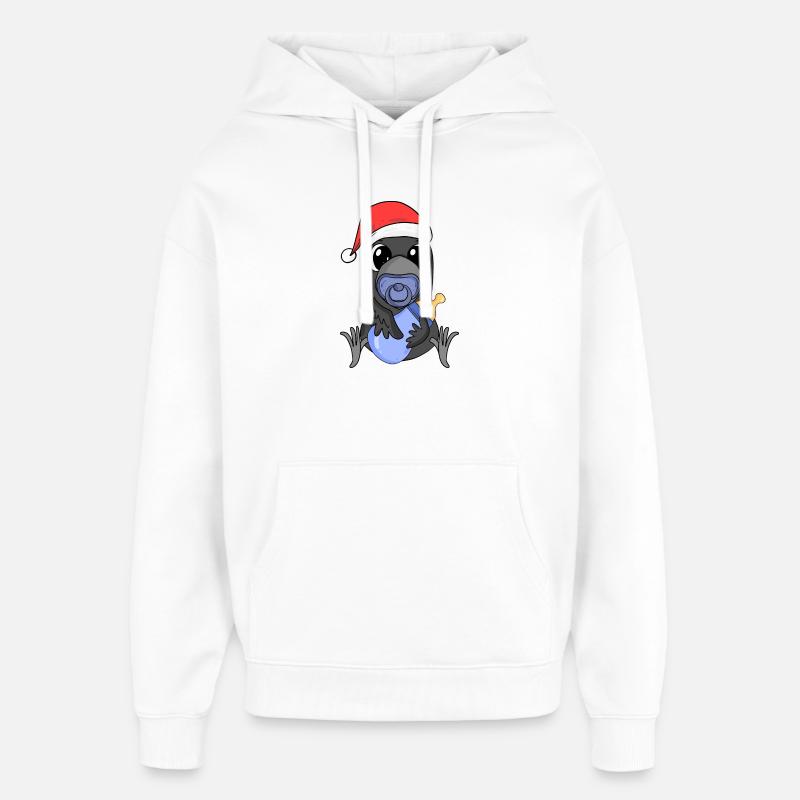 Bébé corbeau - Sweat à capuche unisexe Stanley/Stella Oversized - blanc
