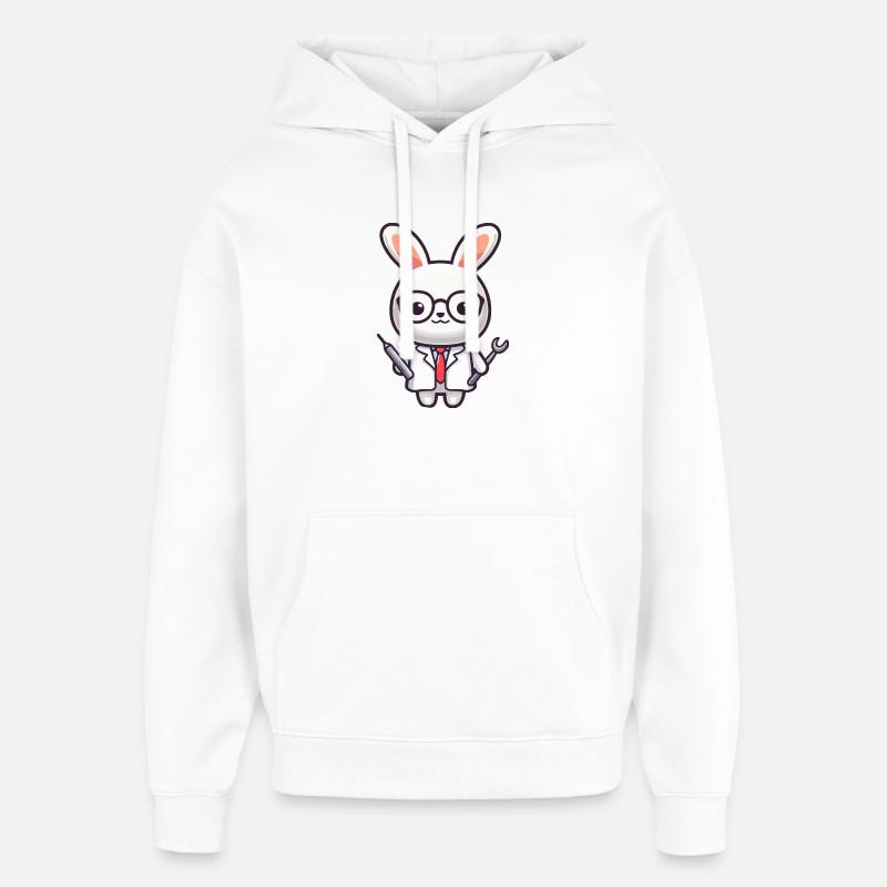 Doktor Bunny: Der Karottenpfleger - Oversized Unisex Hoodie von Stanley/Stella - Weiß