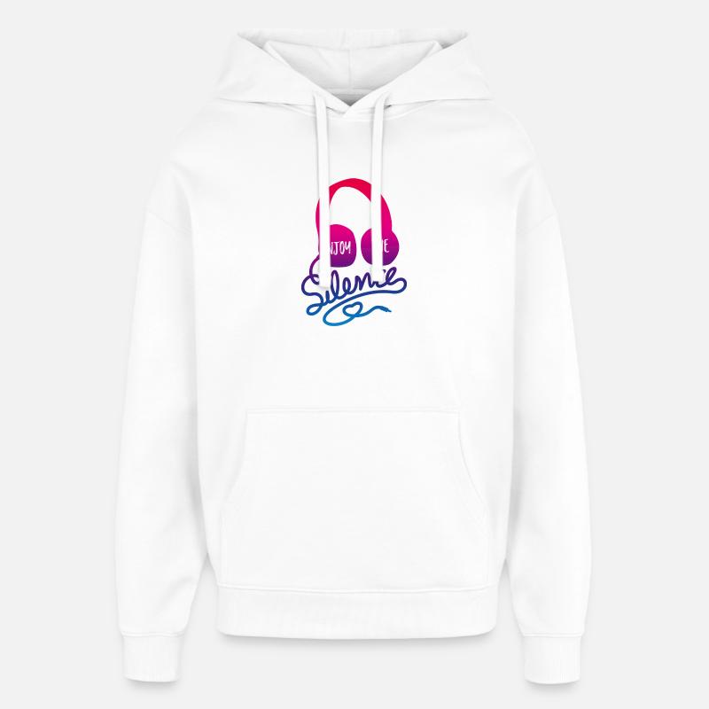 profiter du silence - ME-Time spielen - Sweat à capuche unisexe Stanley/Stella Oversized - blanc