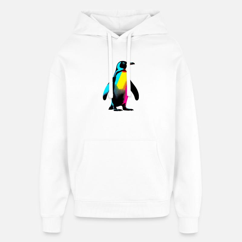 Pingouin - Sweat à capuche unisexe Stanley/Stella Oversized - blanc