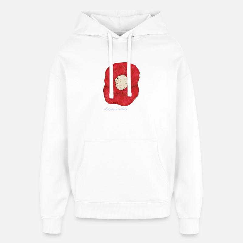 Ein einschläfernder Mohn - Oversized Unisex Hoodie von Stanley/Stella - Weiß