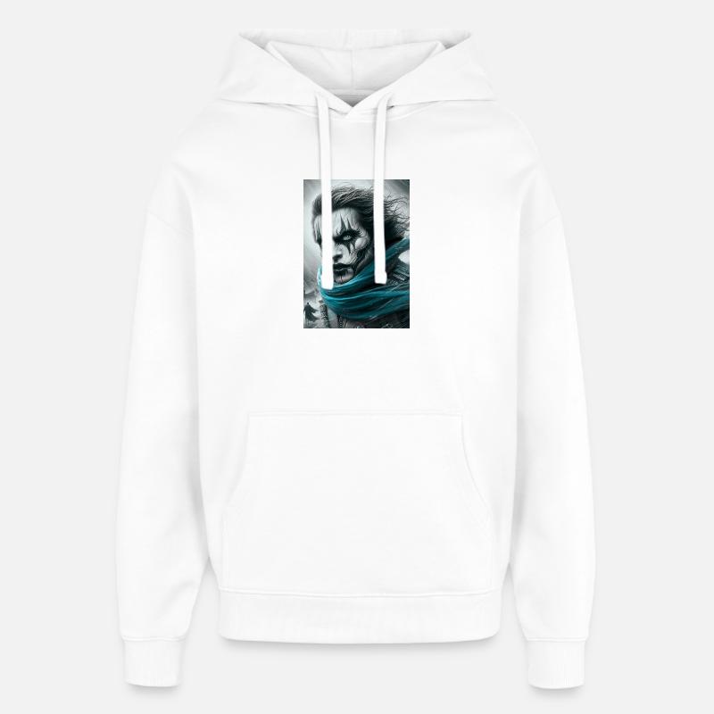 Eroe - Stanley/Stella Oversized Felpa con cappuccio unisex - bianco
