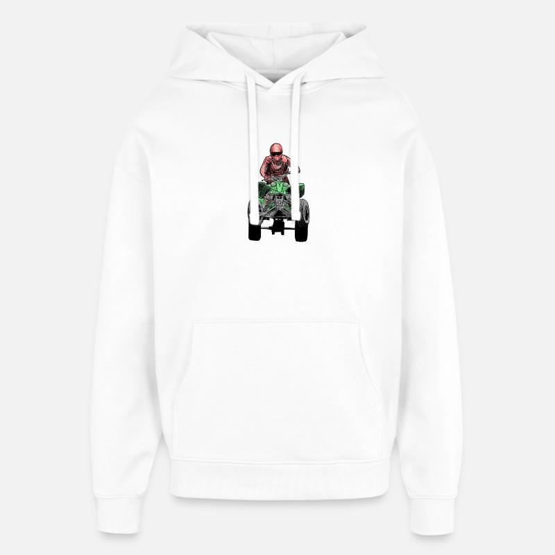 Quad - Sweat à capuche unisexe Stanley/Stella Oversized - blanc