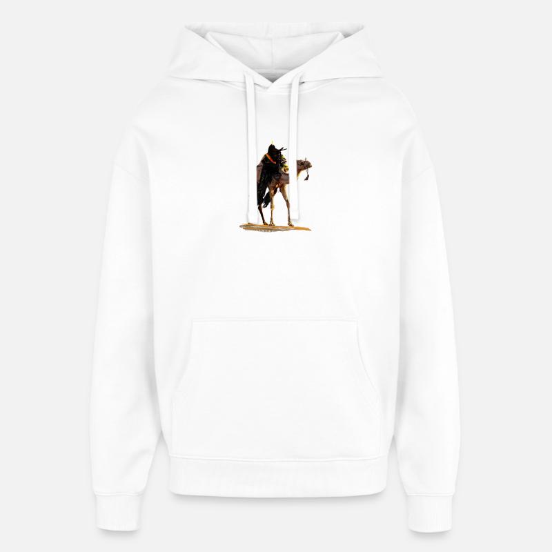 Chameau du désert - Sweat à capuche unisexe Stanley/Stella Oversized - blanc