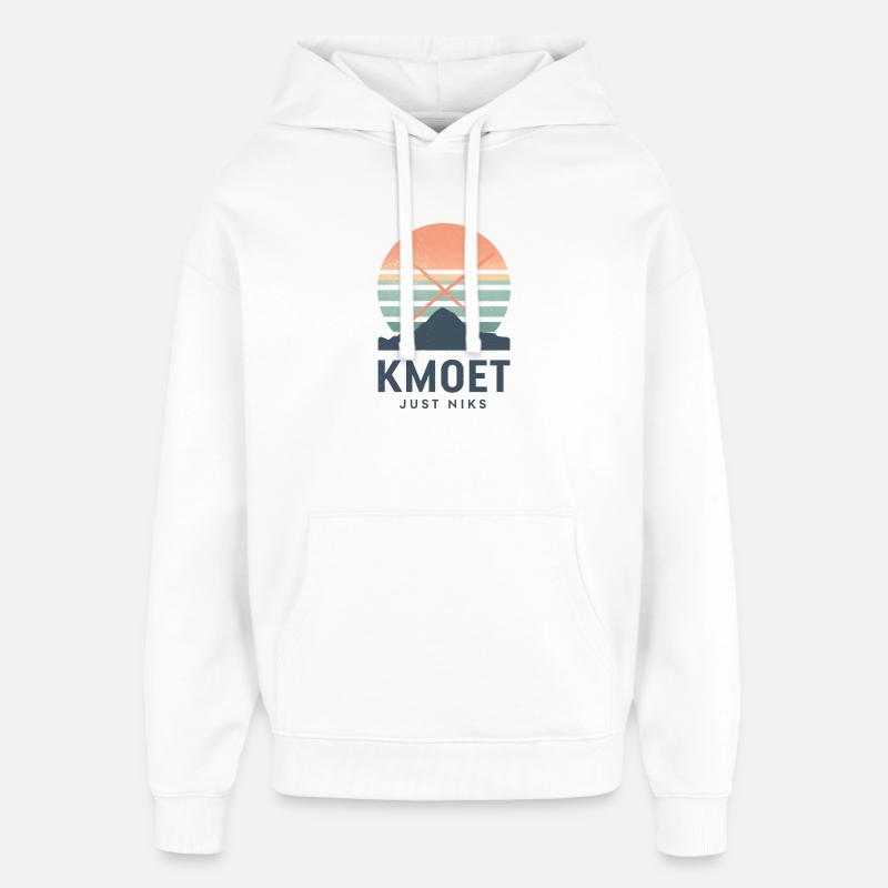 Kmoet just nothing, Dialecte anversois Chemises - Sweat à capuche unisexe Stanley/Stella Oversized - blanc