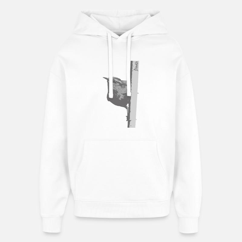 Troglodyte - Sweat à capuche unisexe Stanley/Stella Oversized - blanc