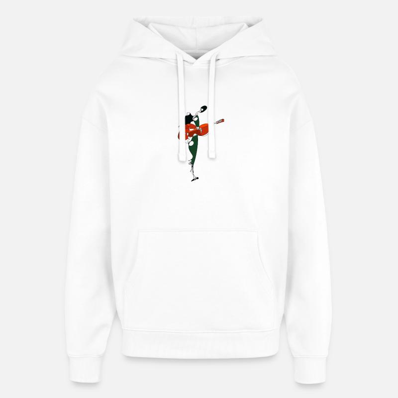 Guitariste - Sweat à capuche unisexe Stanley/Stella Oversized - blanc