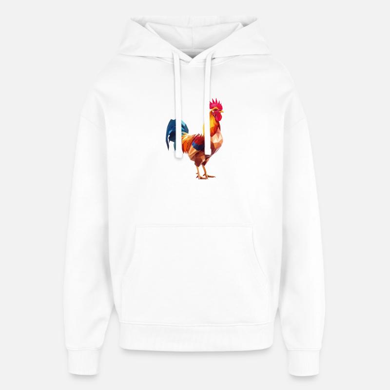 Hahnp2 - Sweat à capuche unisexe Stanley/Stella Oversized - blanc