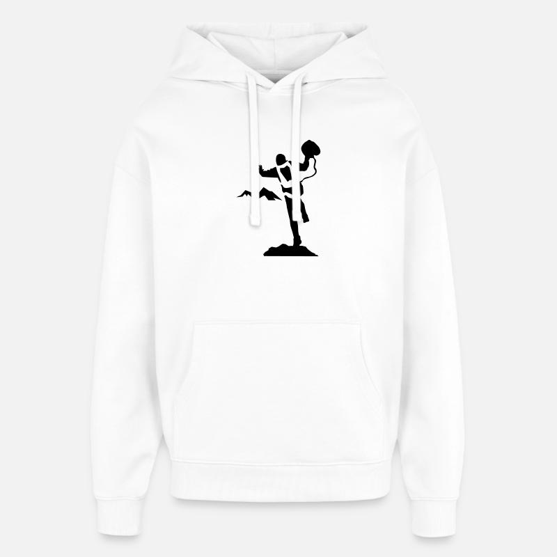 Saut de base - Sweat à capuche unisexe Stanley/Stella Oversized - blanc