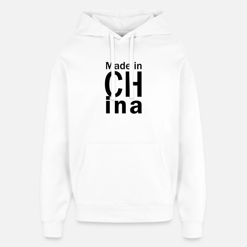 Fabriqué à CHina - Sweat à capuche unisexe Stanley/Stella Oversized - blanc