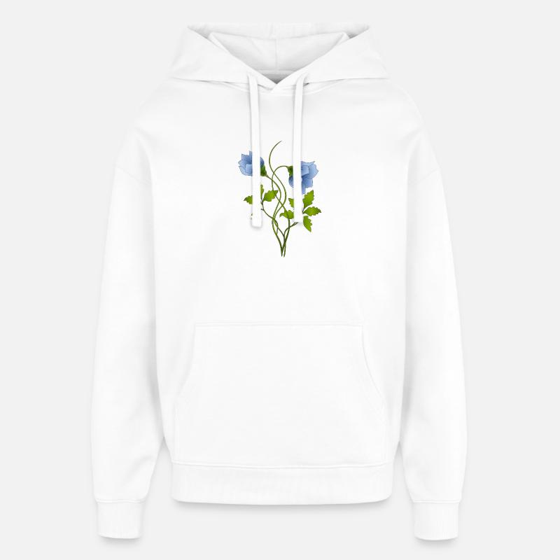 Fleur - Sweat à capuche unisexe Stanley/Stella Oversized - blanc