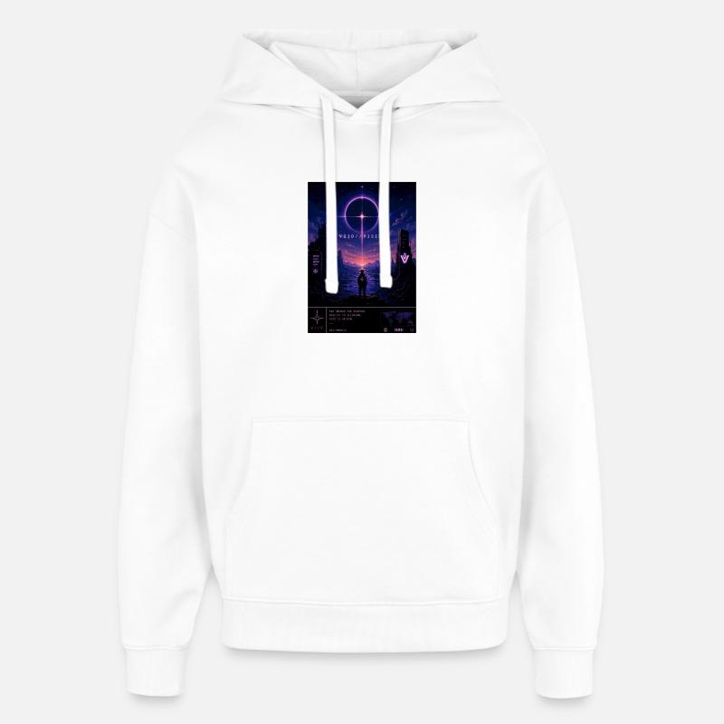 VOID//VISION – Pixel Void Dreams - Oversized Unisex Hoodie von Stanley/Stella - Weiß