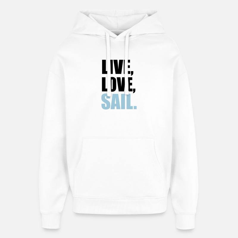 segeln - Oversized Unisex Hoodie von Stanley/Stella - Weiß