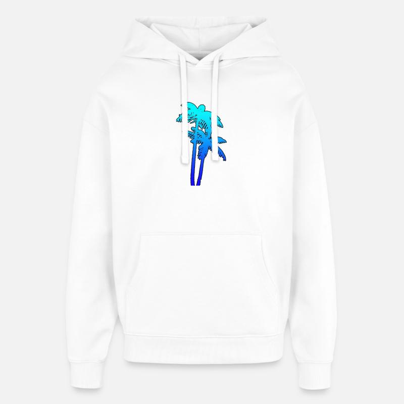 PALMS - Sweat à capuche unisexe Stanley/Stella Oversized - blanc