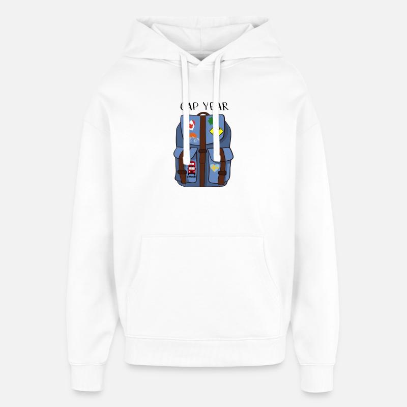 Année de l’écart - Sweat à capuche unisexe Stanley/Stella Oversized - blanc