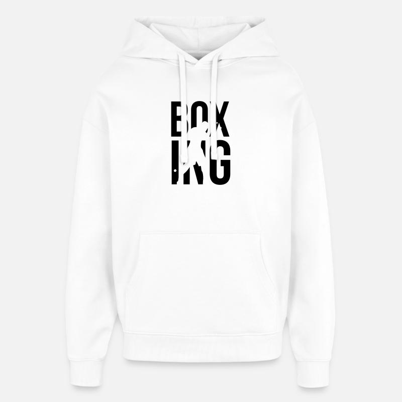 boxing boxen - Oversized Unisex Hoodie von Stanley/Stella - Weiß
