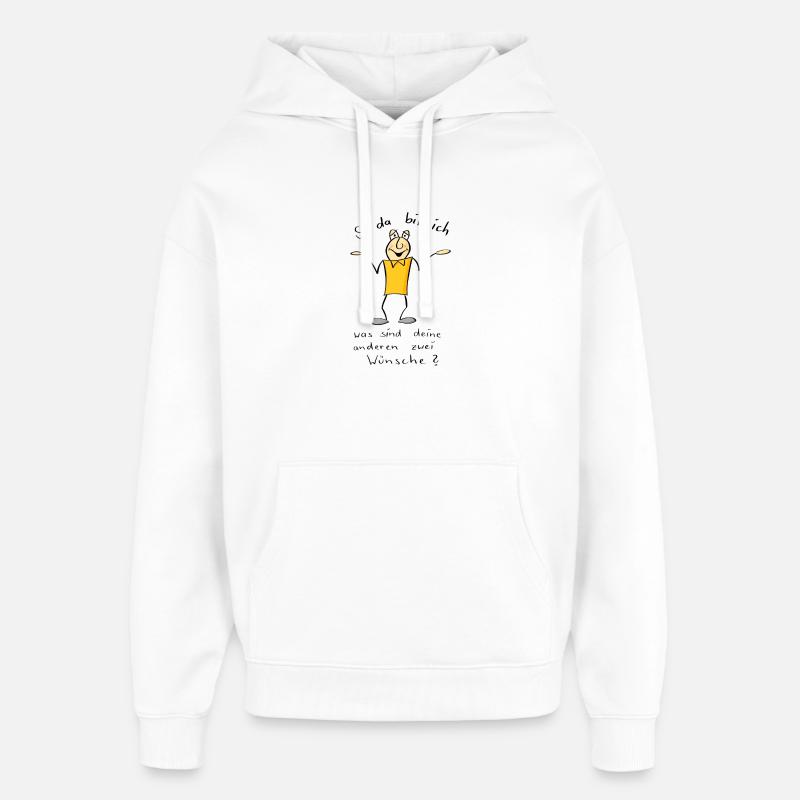 So da bin ich - Oversized Unisex Hoodie von Stanley/Stella - Weiß