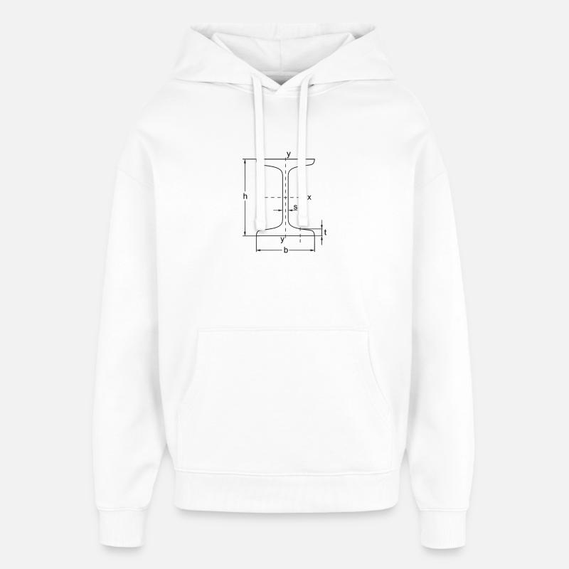 IPN - Sweat à capuche unisexe Stanley/Stella Oversized - blanc