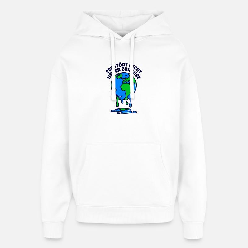 Umwelt Mutter Erde Umweltschutz Statement - Oversized Unisex Hoodie von Stanley/Stella - Weiß