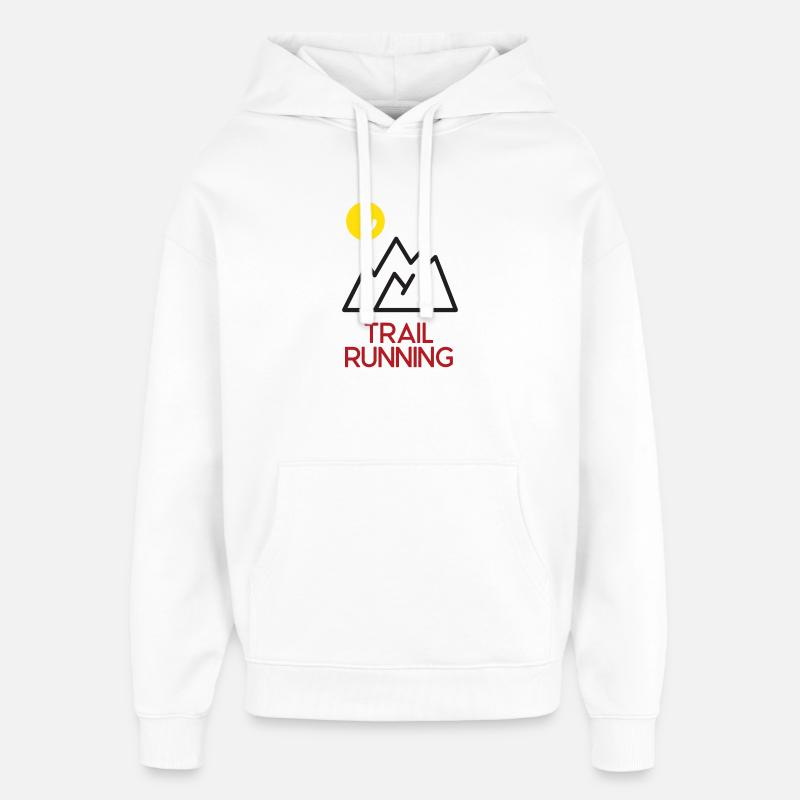 Trail Running - Sweat à capuche unisexe Stanley/Stella Oversized - blanc