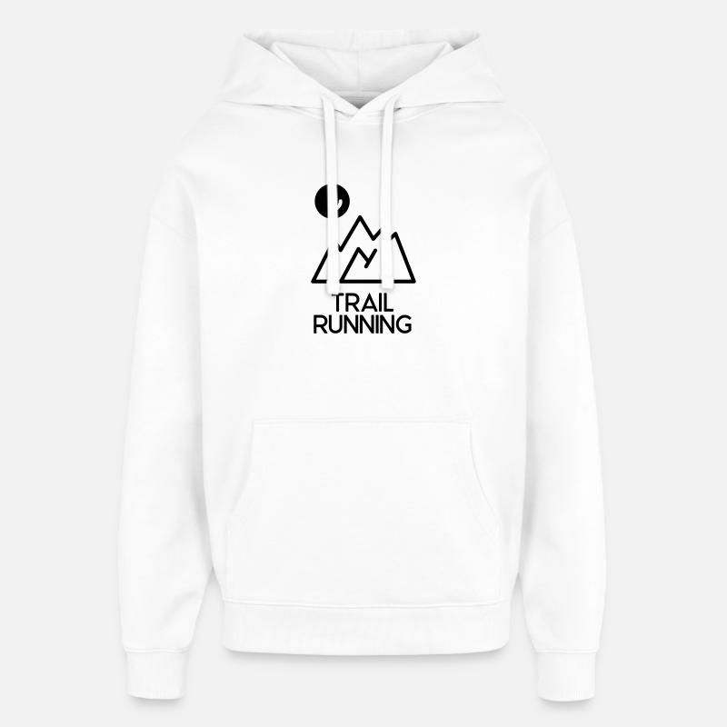 Trail Running - Sweat à capuche unisexe Stanley/Stella Oversized - blanc