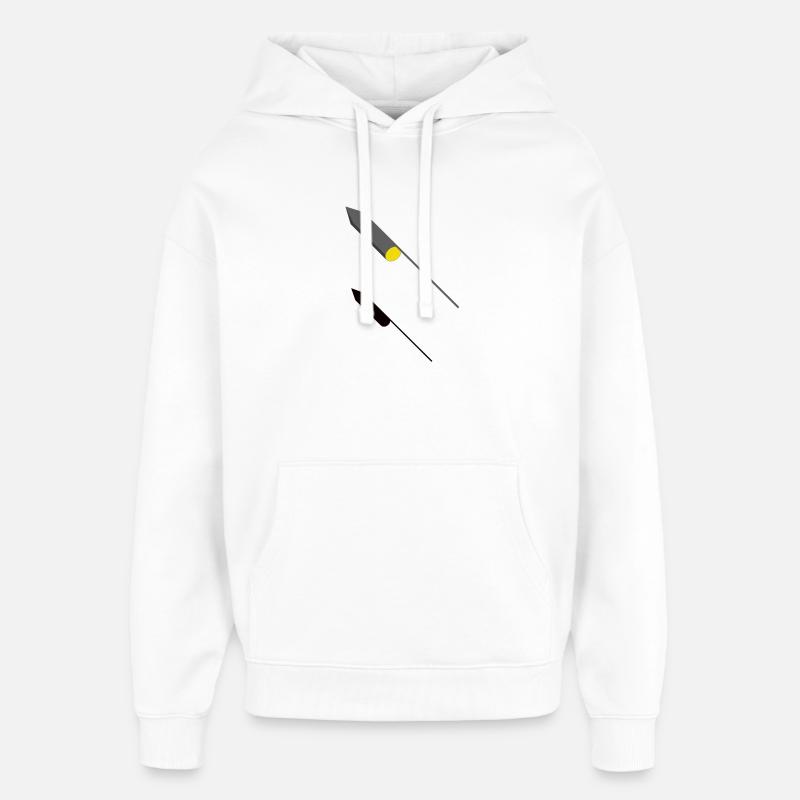 Fusée 3D - Conception - Sweat à capuche unisexe Stanley/Stella Oversized - blanc