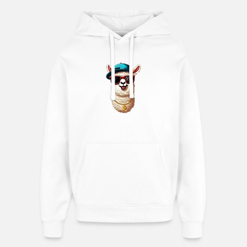 Alpaga - Sweat à capuche unisexe Stanley/Stella Oversized - blanc