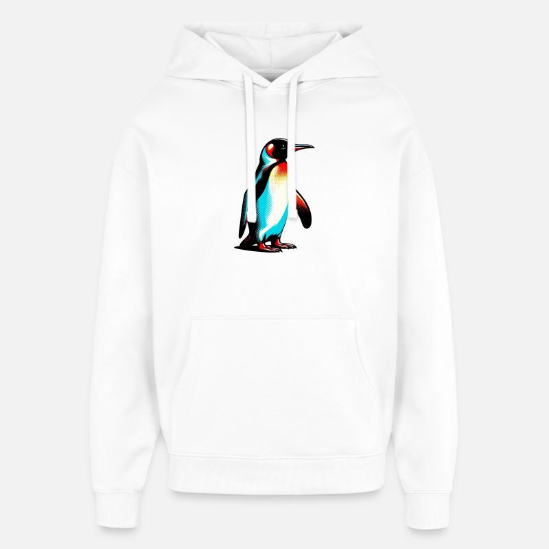 Pingouin - Sweat à capuche unisexe Stanley/Stella Oversized - blanc