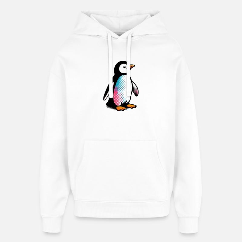 Pingouin - Sweat à capuche unisexe Stanley/Stella Oversized - blanc
