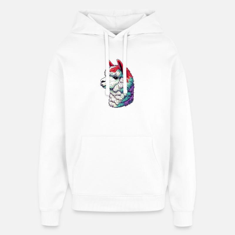Alpaga - Sweat à capuche unisexe Stanley/Stella Oversized - blanc