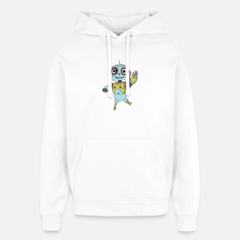 Compagnon cosmique - Sweat à capuche unisexe Stanley/Stella Oversized - blanc
