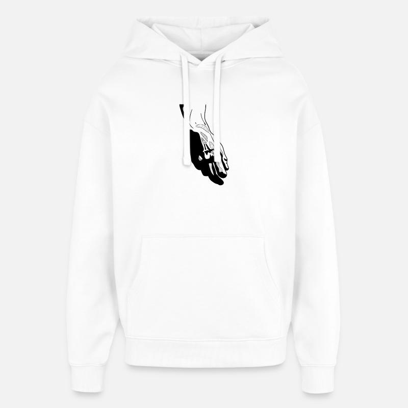 David - Sweat à capuche unisexe Stanley/Stella Oversized - blanc