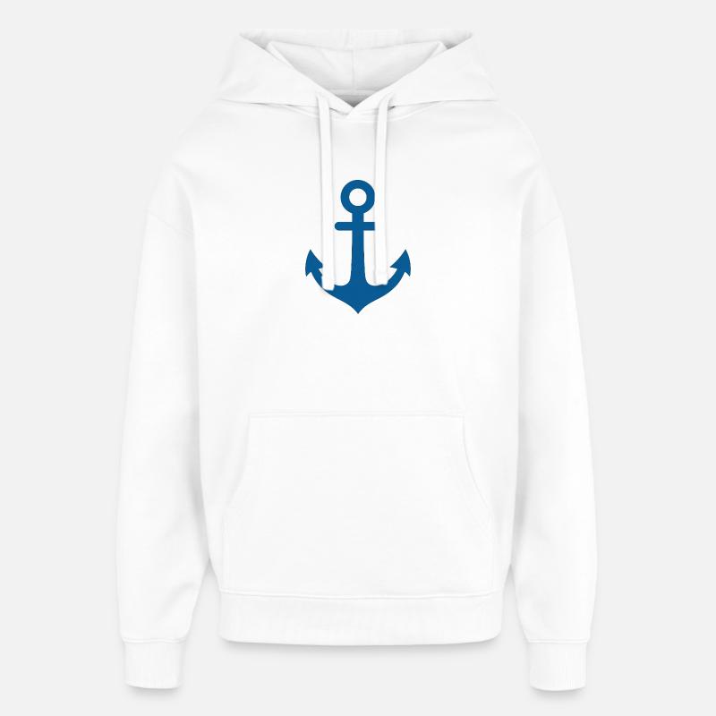 Conception d’ancrage - Sweat à capuche unisexe Stanley/Stella Oversized - blanc