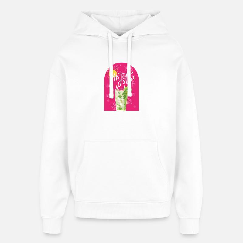 MOJITO - Sweat à capuche unisexe Stanley/Stella Oversized - blanc
