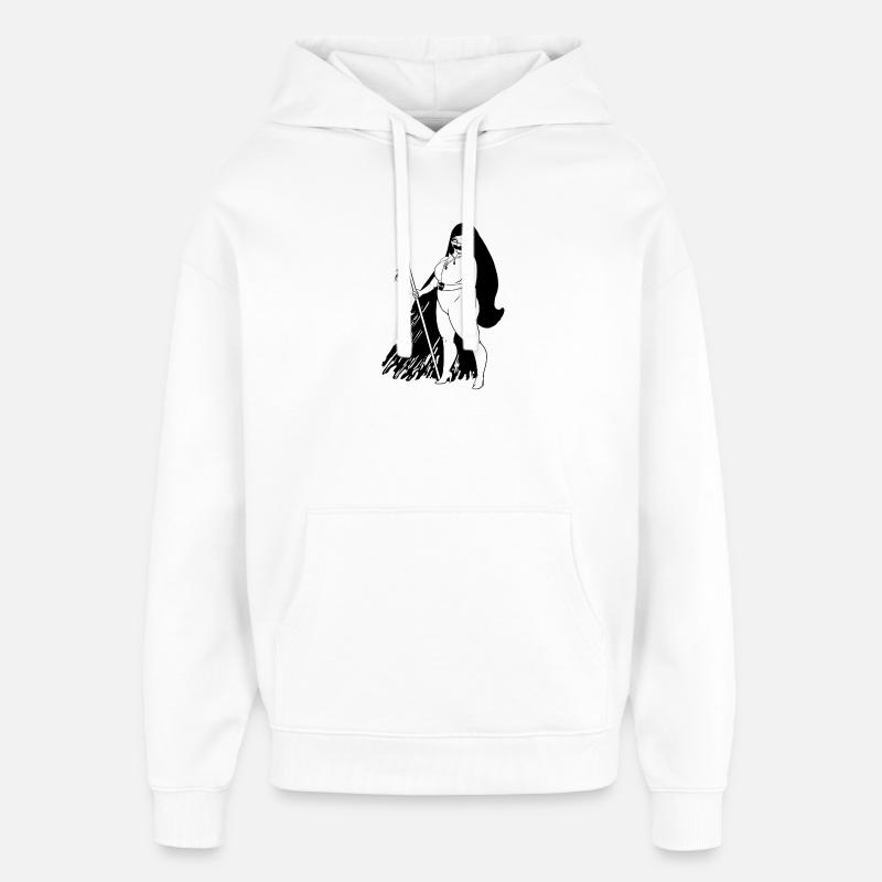 Elle est tout cela - Sweat à capuche unisexe Stanley/Stella Oversized - blanc