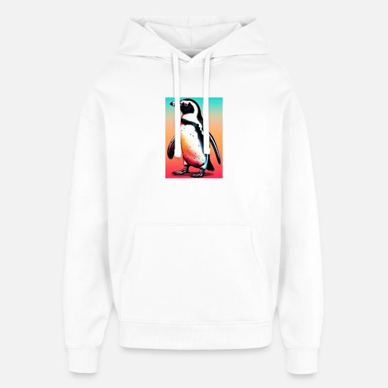 pingouin - Sweat à capuche unisexe Stanley/Stella Oversized - blanc