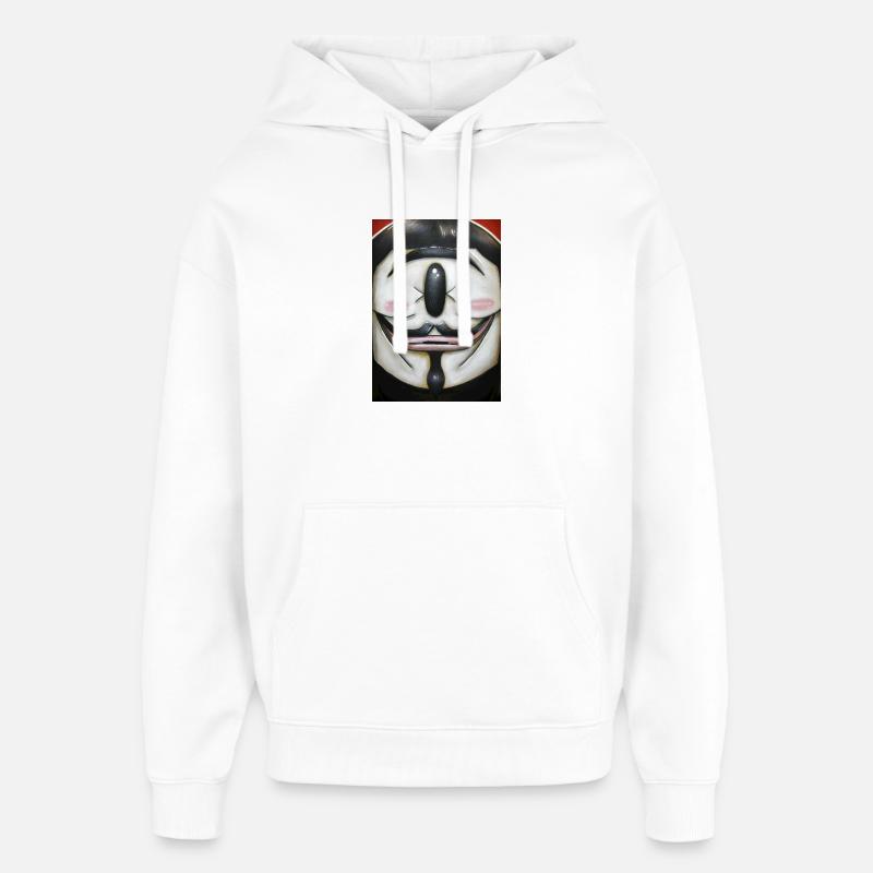 V - Sweat à capuche unisexe Stanley/Stella Oversized - blanc